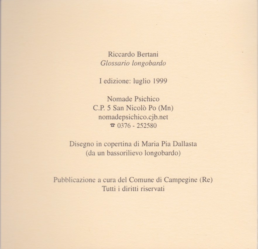 2b. Glossario longobardo